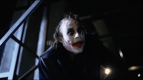 And Here We Go Joker GIF by hero0fwar