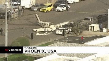 Plane Crash No Comment GIF by euronews
