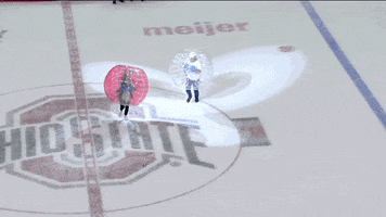 Bubbles Falling GIF by Ohio State Athletics