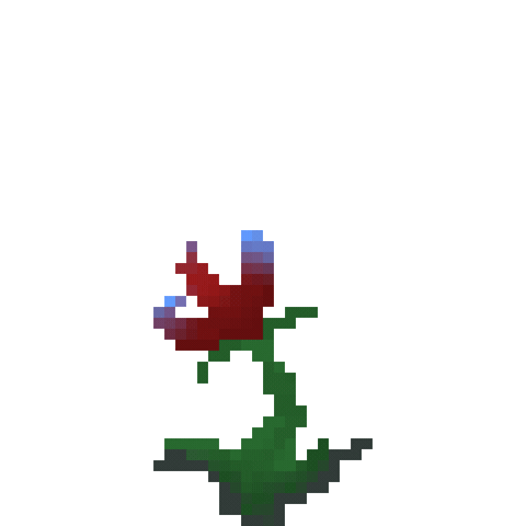 Red Flower Sticker