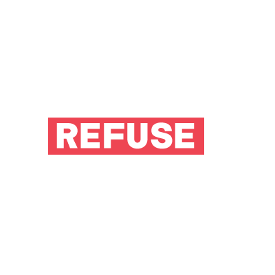 Refuse.bike Sticker