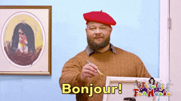 French Hello GIF by WWE