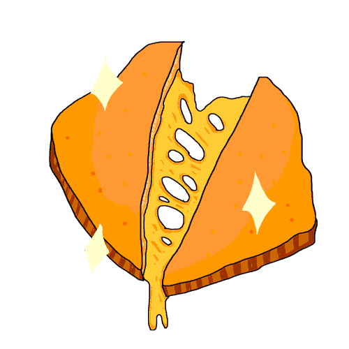 Grilled Cheese Food Sticker for iOS & Android | GIPHY