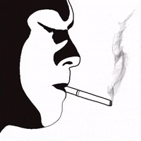 Black And White Smoking GIF by ONJACK