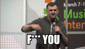 Gary Vaynerchuk Middle Finger GIF by VaynerSpeakers