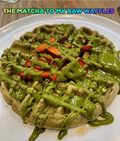 rawrepublic love raw matcha waffles GIF