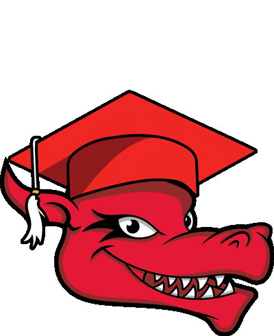 Red Dragons University Sticker by SUNY Cortland