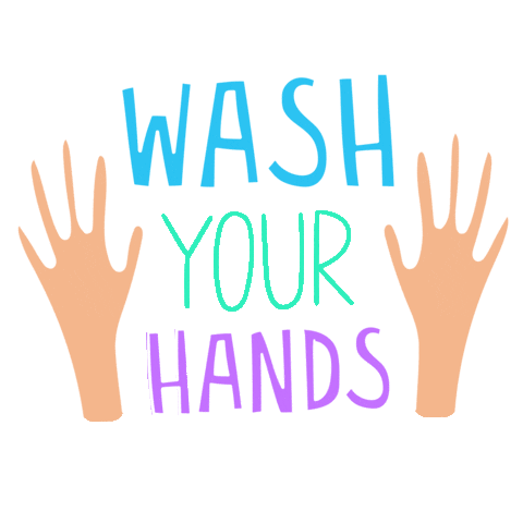 Hands Wash Sticker