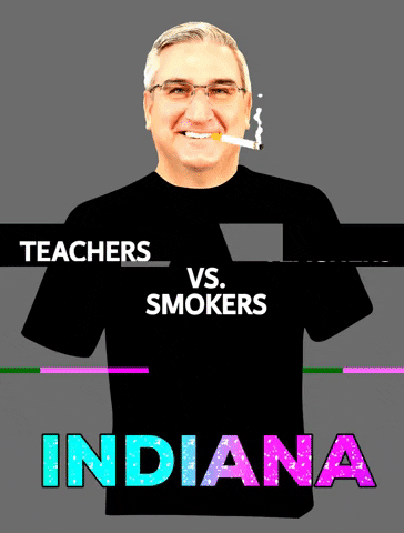 Indiana Hoosiers Teacher GIF by badkneesTs