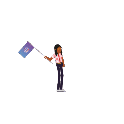 Wave Flag Sticker by PUSH