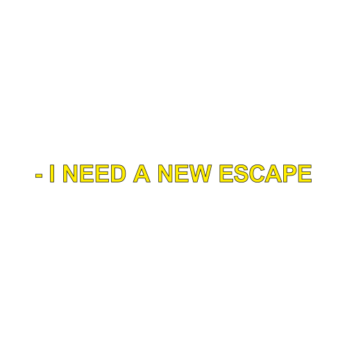 Lyrics Escape Sticker by KUNGS