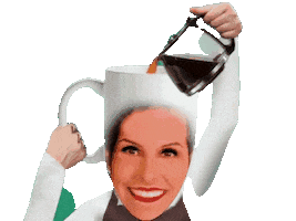 Cafe Coffe Sticker by HUMORTVDIAMONDTEEN