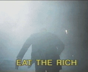 Image result for avenue 5 eat the rich gif