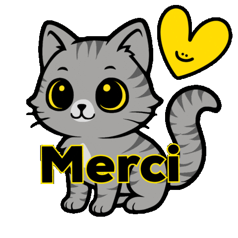 Cat Thanks Sticker