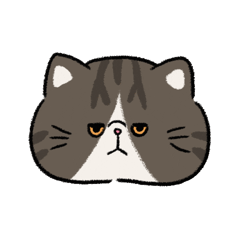 Cat Think Sticker