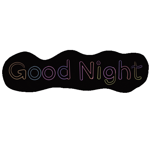 Good Night Neon Sticker