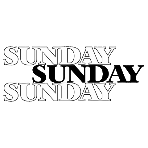 Days Of The Week Sunday Sticker by Molly Alexander