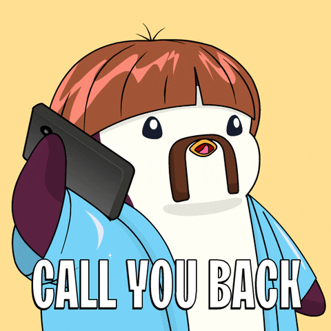 Calling Call Me GIF by Pudgy Penguins