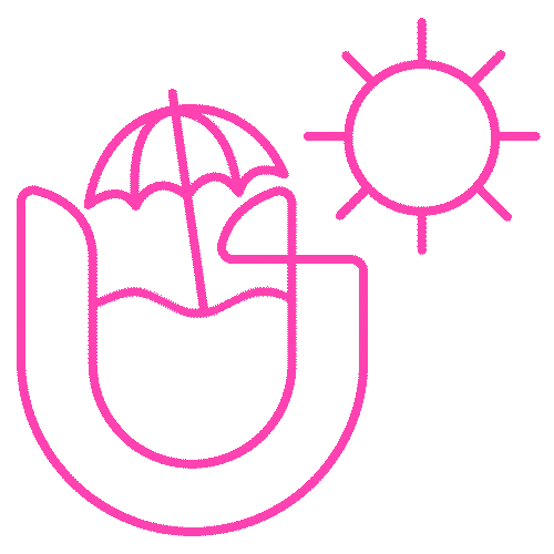 Magenta Sticker by CÚRCUMA