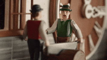 Mansfield ads cuckoo geico sawing GIF