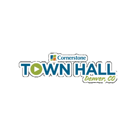 Town Hall Colorado Sticker by Cornerstone