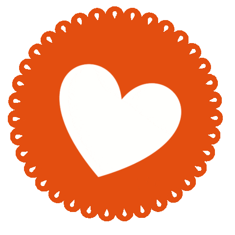 In Love Heart Sticker by Stripey Stork