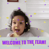 welcome to the team animated gif