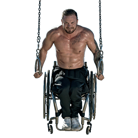 Muscle Up Richard Corbett Sticker by Wheels2Walking