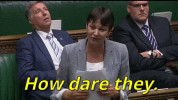 uk parliament house of commons brexit debate how dare they GIF