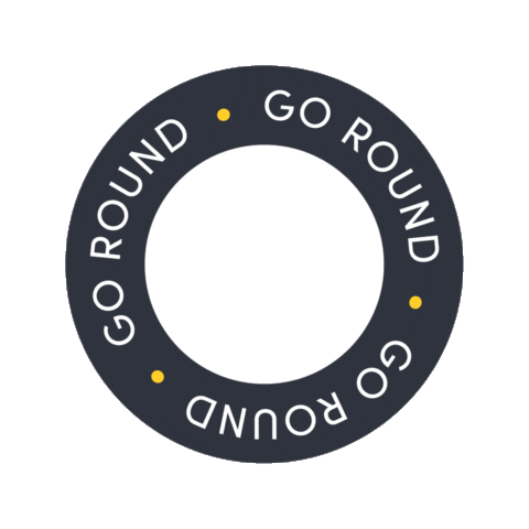 Go Round Sticker by kaylagriffindesign