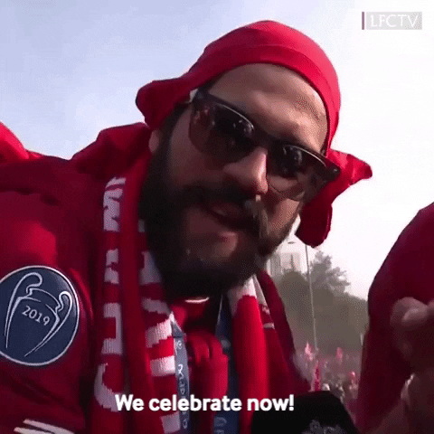 celebrate champions league GIF by Liverpool FC