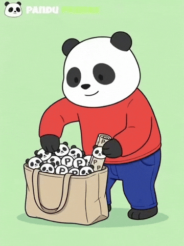 Panda Add More GIF by Pandu Pandas