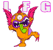 Excited Lets Go Sticker