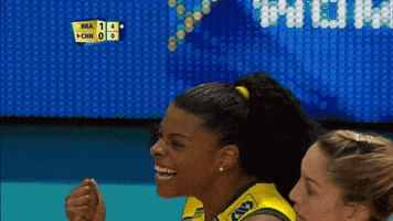 Happy Group Hug GIF by Volleyball World