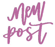 New Post Calligraphy Sticker