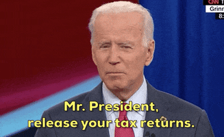 Joe Biden Release Your Tax Returns GIF by Election 2020