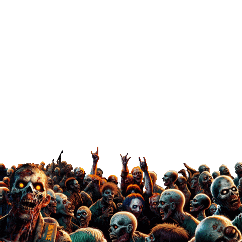 Zombie Apocalypse Sticker by Insomniac Events