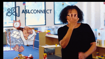 American Sign Language Bedtime GIF by ASL Connect