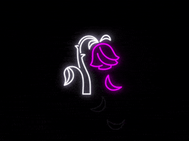 catchmaj animation halloween flower neon GIF
