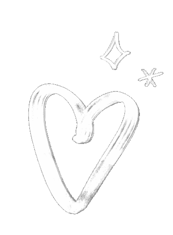 Blanco Heart White Sticker by Jenniferbrettdg