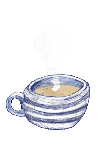 Coffee Tea Sticker by Cath Garvey