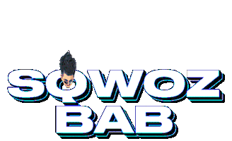 Sqwozbab Sticker by GetBlogger