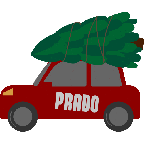 Christmas Car Sticker by PRADO CAFE