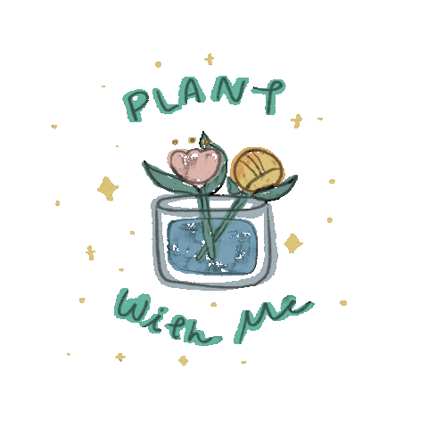 Planp With Me Sticker