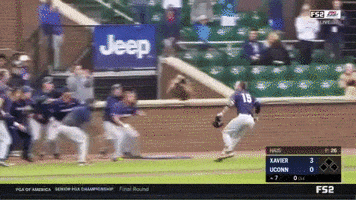 Home Run Jump GIF by BIG EAST Conference