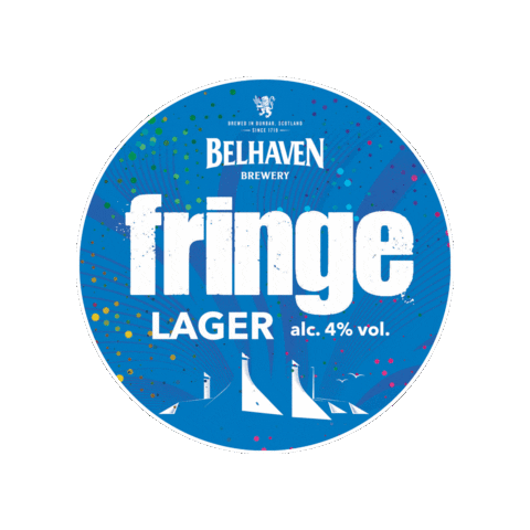 Fringe Festival Comedy Sticker by Belhaven Brewery