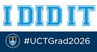Uctgrad Sticker by University of Cape Town