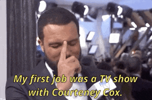 o. t. fagbenle my first job was a tv show with courteney cox GIF by SAG Awards