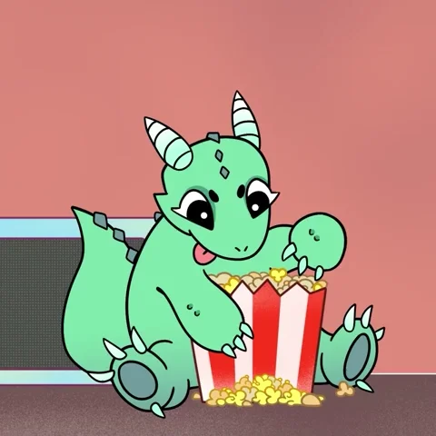 Animation Popcorn GIF