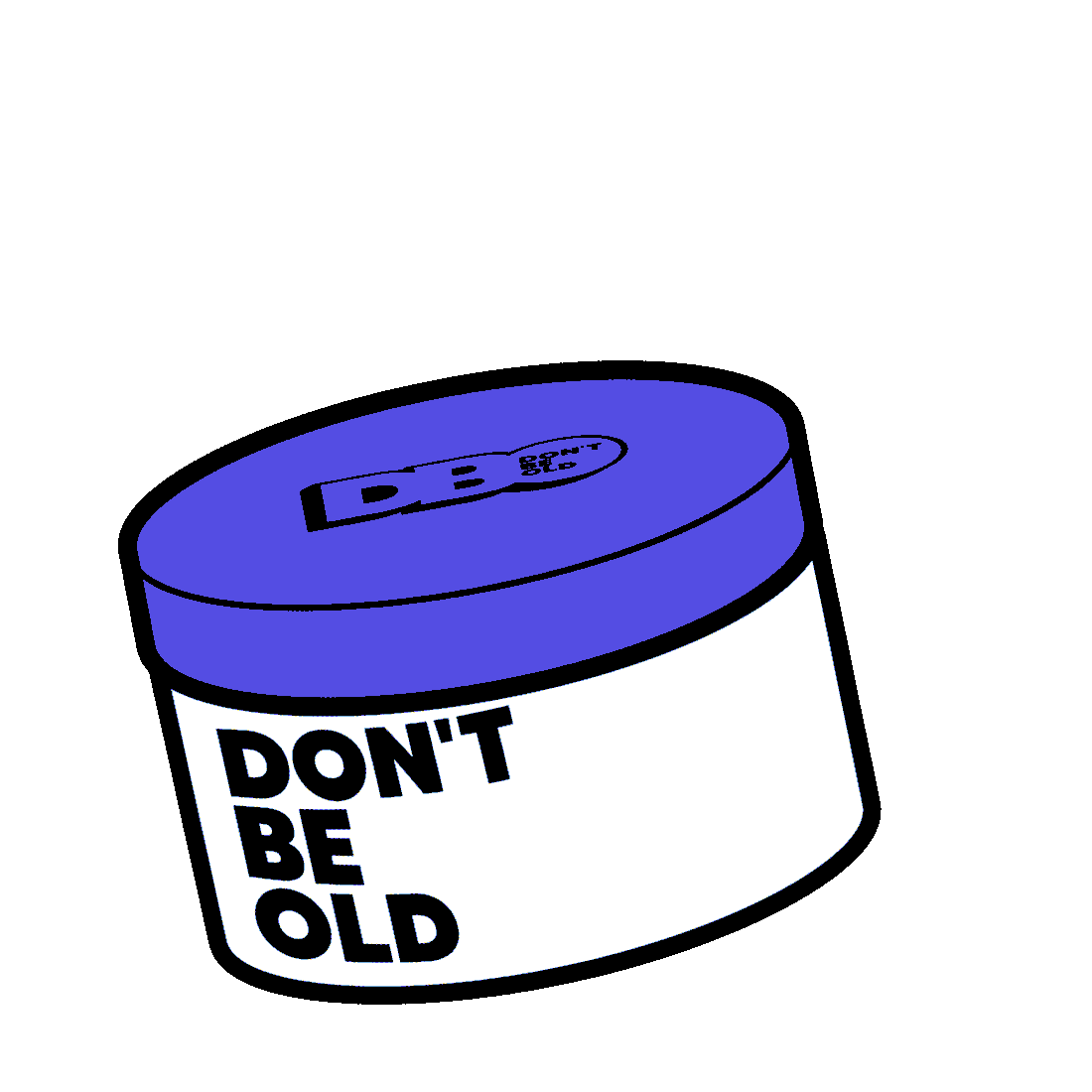 Agence Don't Be Old Sticker